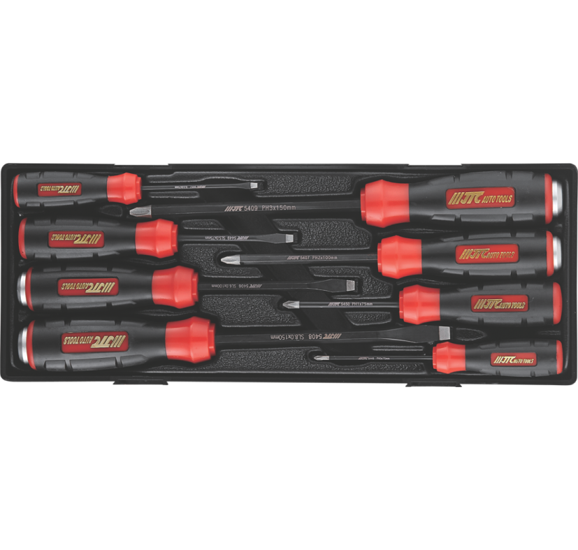 8PCS SLIP-PROOF HEAVY DUTY SCREWDRIVER SET